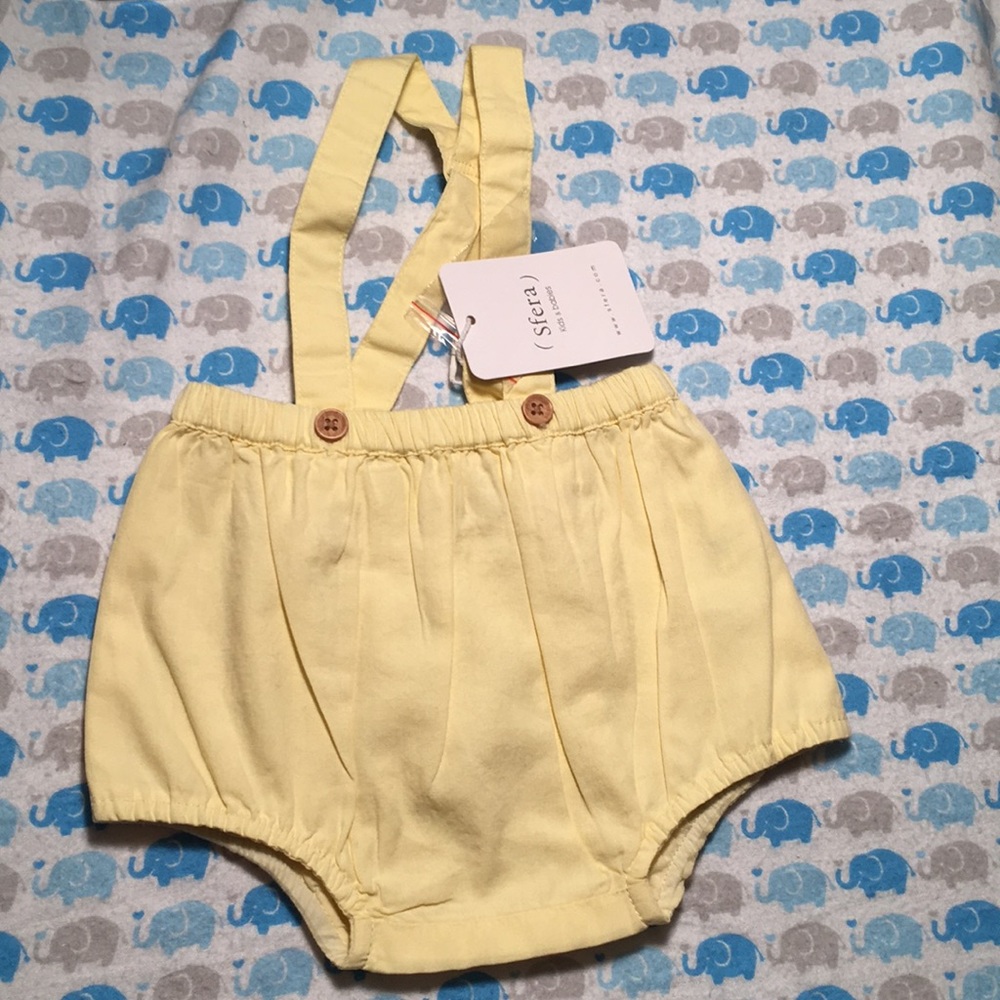 Mini overalls shorts